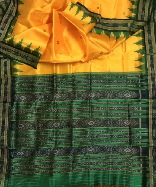 Khandua Saree Lemon Yellow